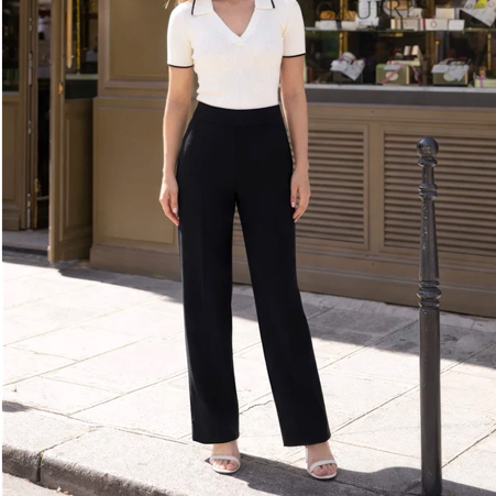 1GL0426-265 [GAALA] Richmond Straight Leg Pants Black (EU)