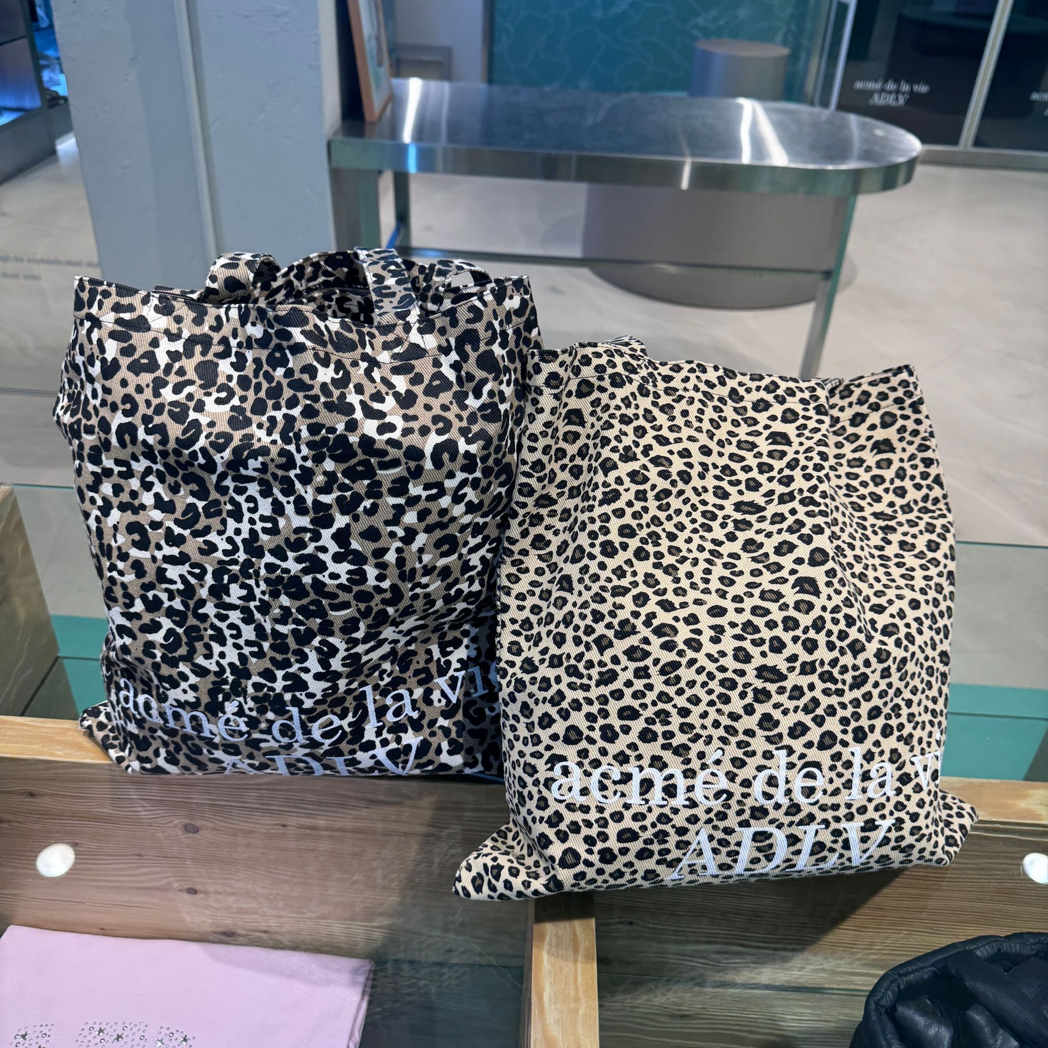 【40】ADLV LEOPARD PRINT BASIC LOGO ECO BAG (2色選擇)