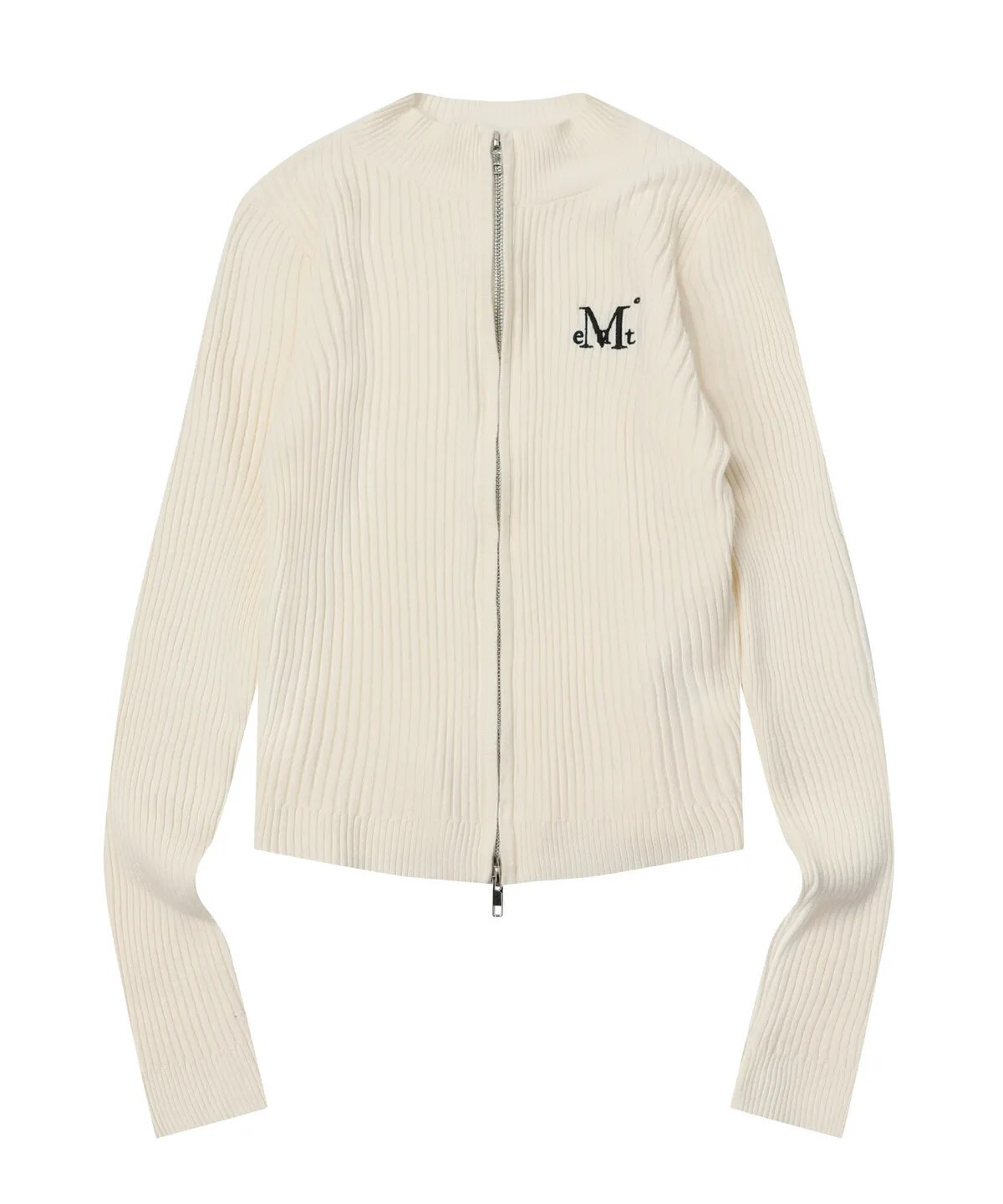 【OWN】Mucent 針織 短版 拉鍊衫 外套 修身 彈性 單一尺寸 百搭 韓系 春夏 女款 黑 灰 米白 卡其 深藍 綠色 天藍