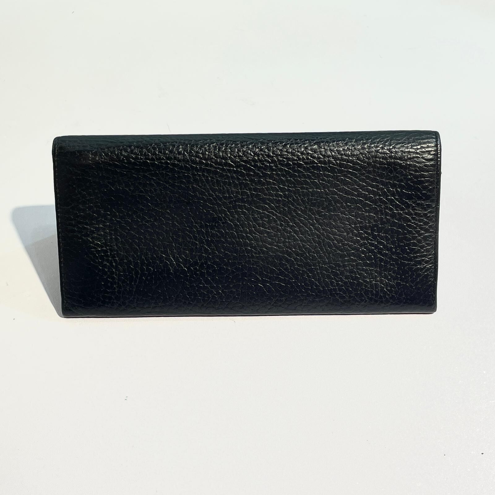 本週特價!!! 99%NEW二手Dunhill long Wallet 黑色牛皮,登喜路長銀包 #香榭站正品