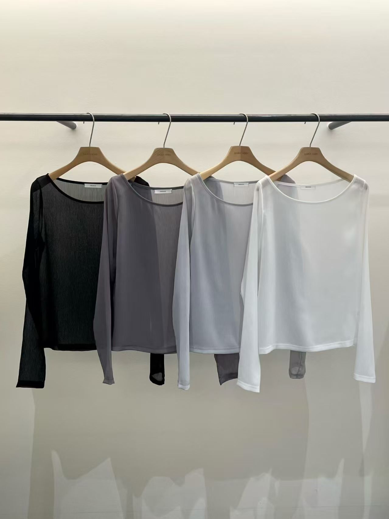 OB6107 透膚疊穿必買上衣