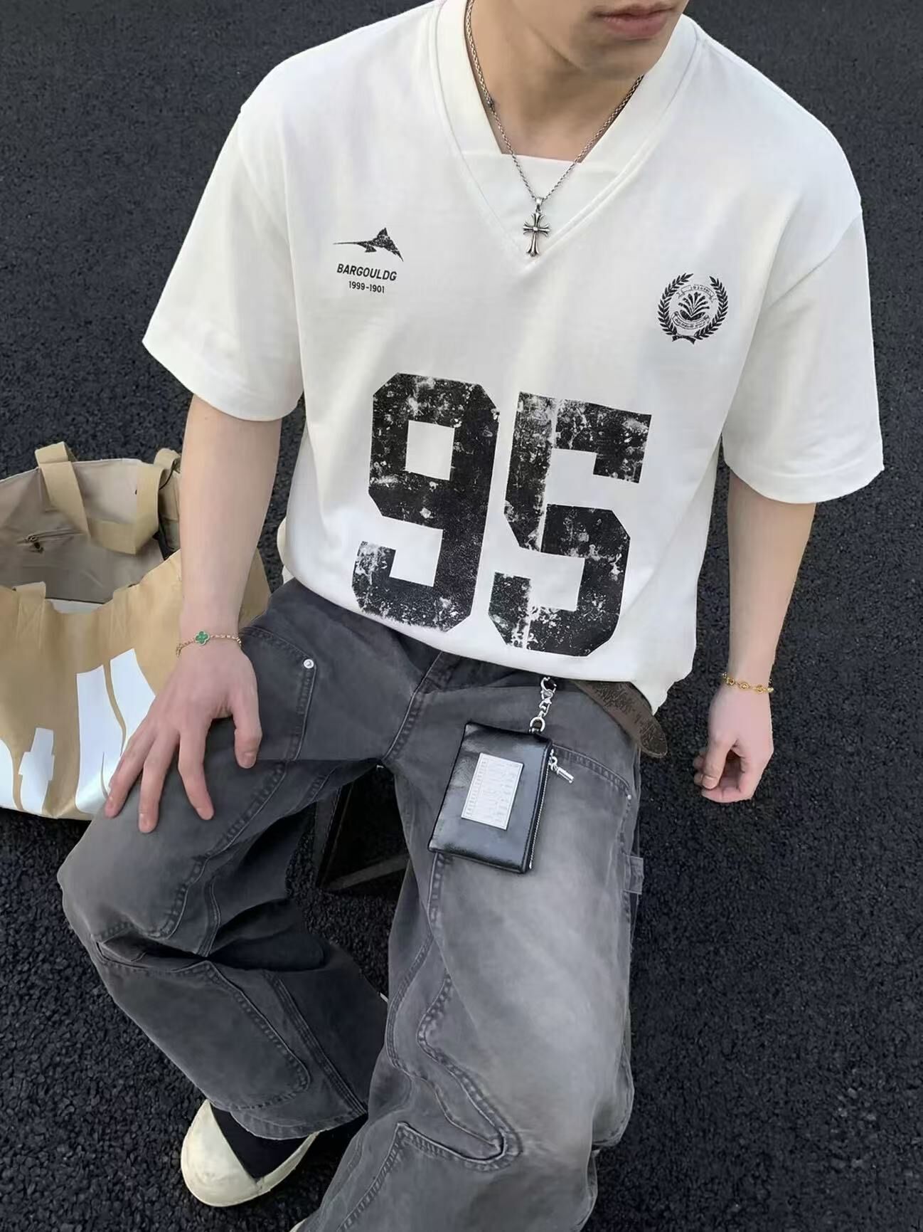 《S.V》斑駁95號足球短T