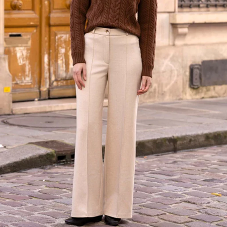 1GL0426-243 [GAALA] Nala Pants Cream Fishbone (EU)