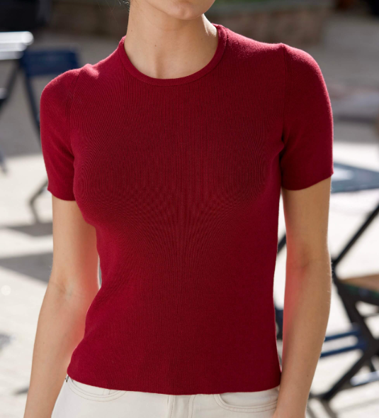 1GL0426-123 [GAALA] Henrietta Knit Top Bordeaux (EU)