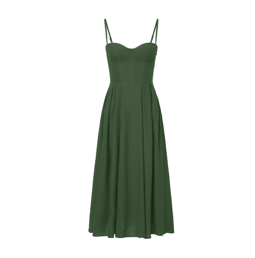 1GL0426-133 [GAALA] Isla Corset Dress Green (EU)
