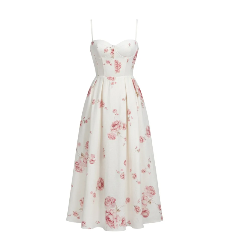 1GL0426-135 [GAALA] Isla Corset Dress Peony Print (EU)