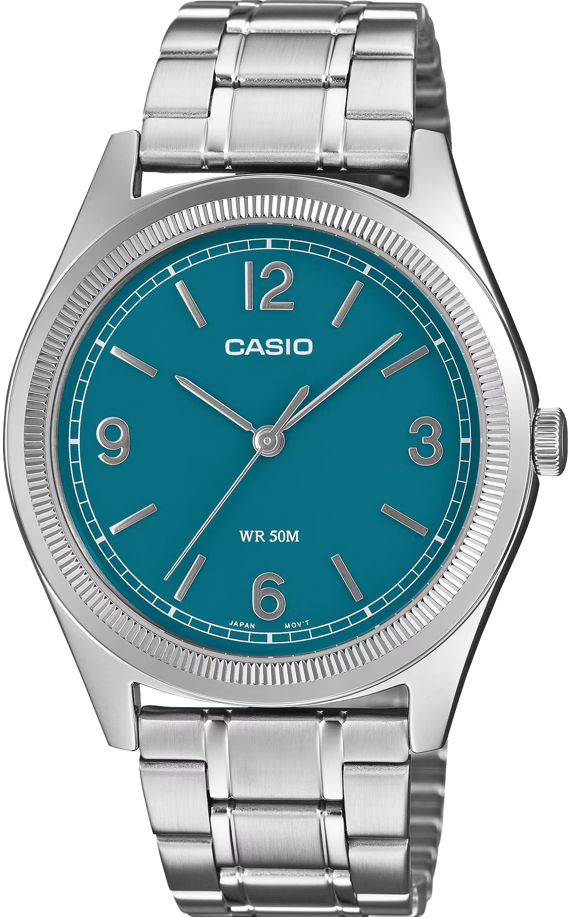 萬年鐘錶 - CASIO 卡西歐 石英機芯簡約設計指針不鏽鋼男錶 MTP-B210D-2A1 錶徑39.5MM