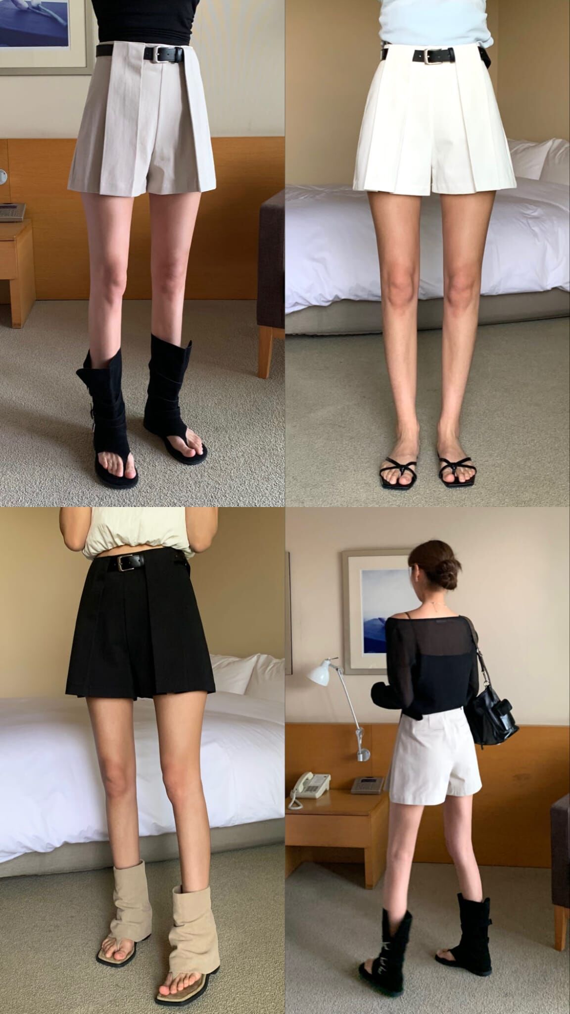 OB6109 英倫百褶低腰短裙