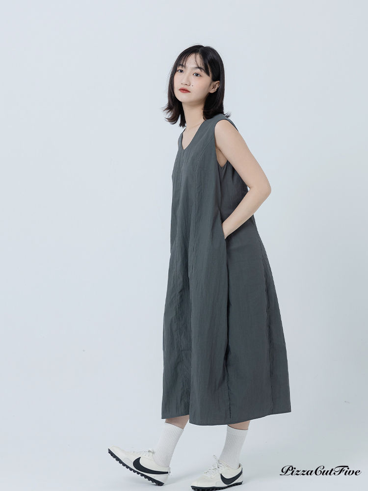 泡泡感無袖洋裝(附髮圈) PizzaCutFive PCF262486044