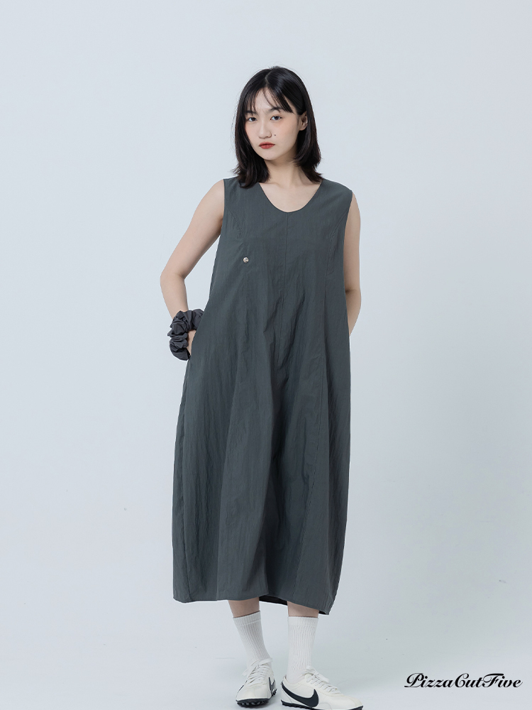 泡泡感無袖洋裝(附髮圈) PizzaCutFive PCF262486044