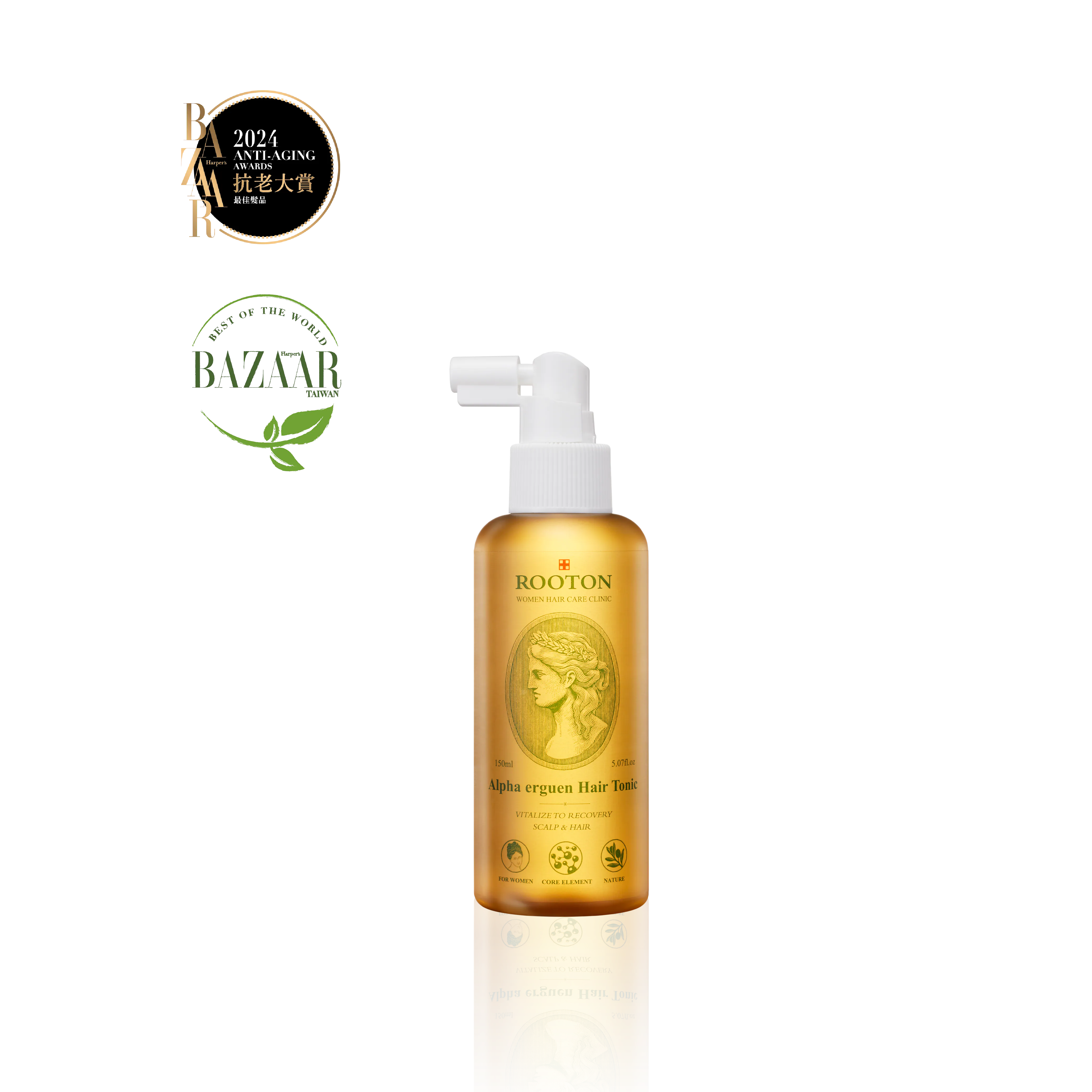 【 5/1收單 】ROOTON 甦活植萃髮根噴霧 Alpha Erguen Hair Tonic 150ml