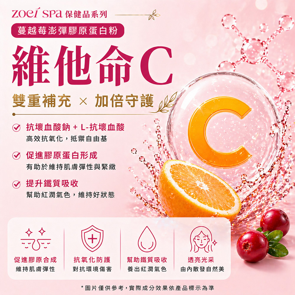 蔓越莓澎彈膠原蛋白粉 商品介紹圖