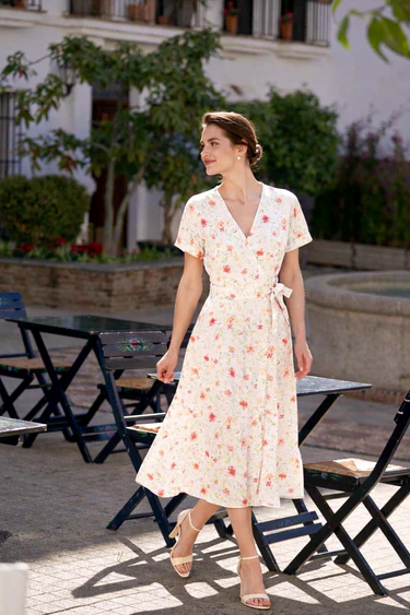 1GL0426-217 [GAALA] Melissa Wrap Dress Multifloral (EU)