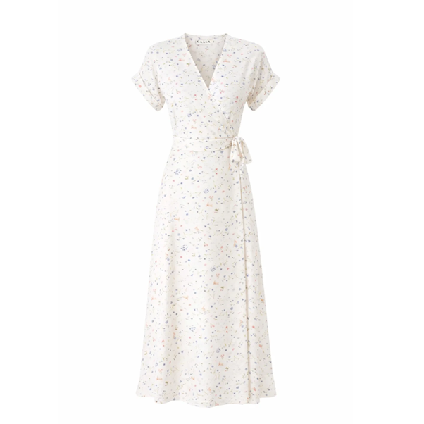 1GL0426-216 [GAALA] Melissa Wrap Dress Easter Print (EU)