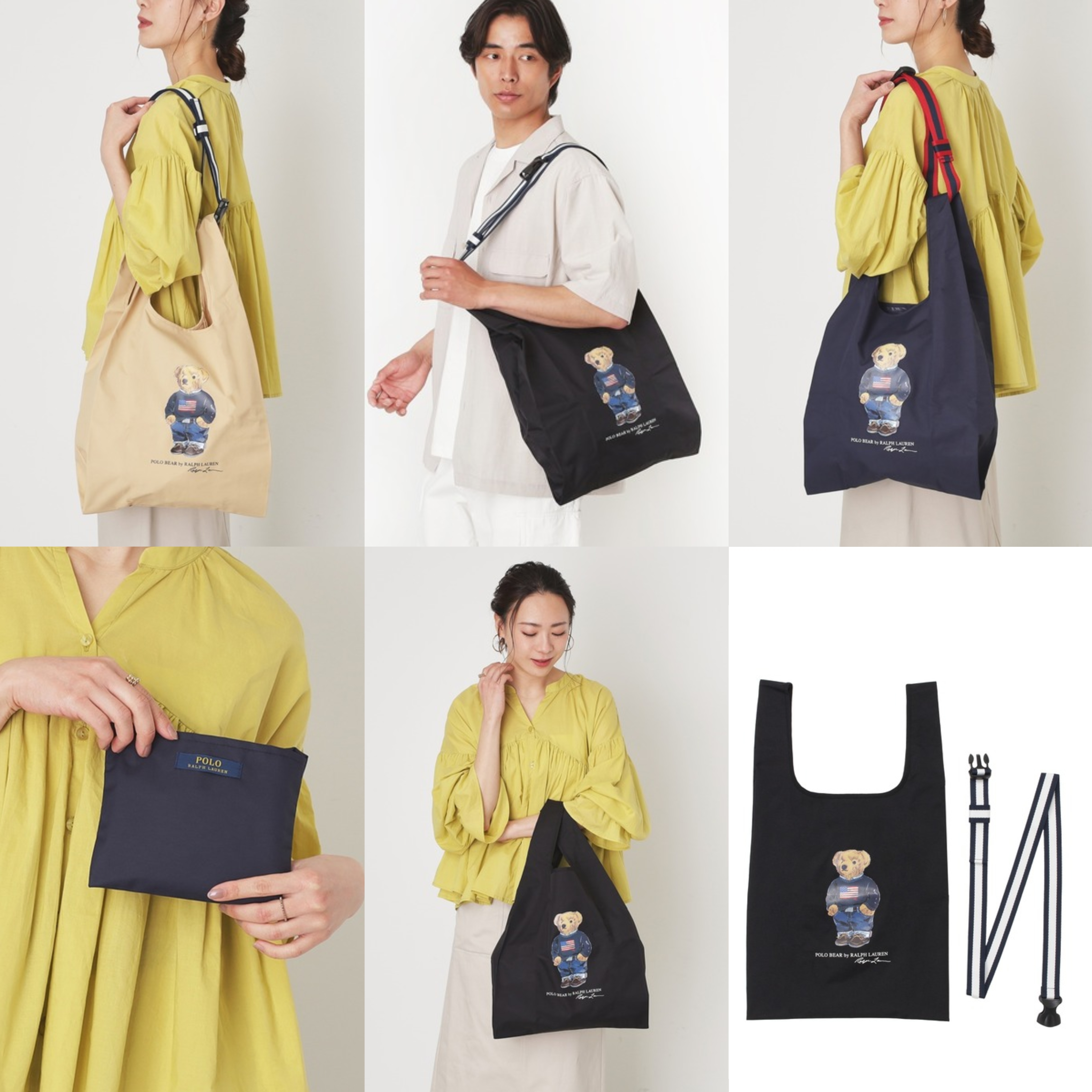JP POLO R.L 潑水加工 2 WAY BAG L Size