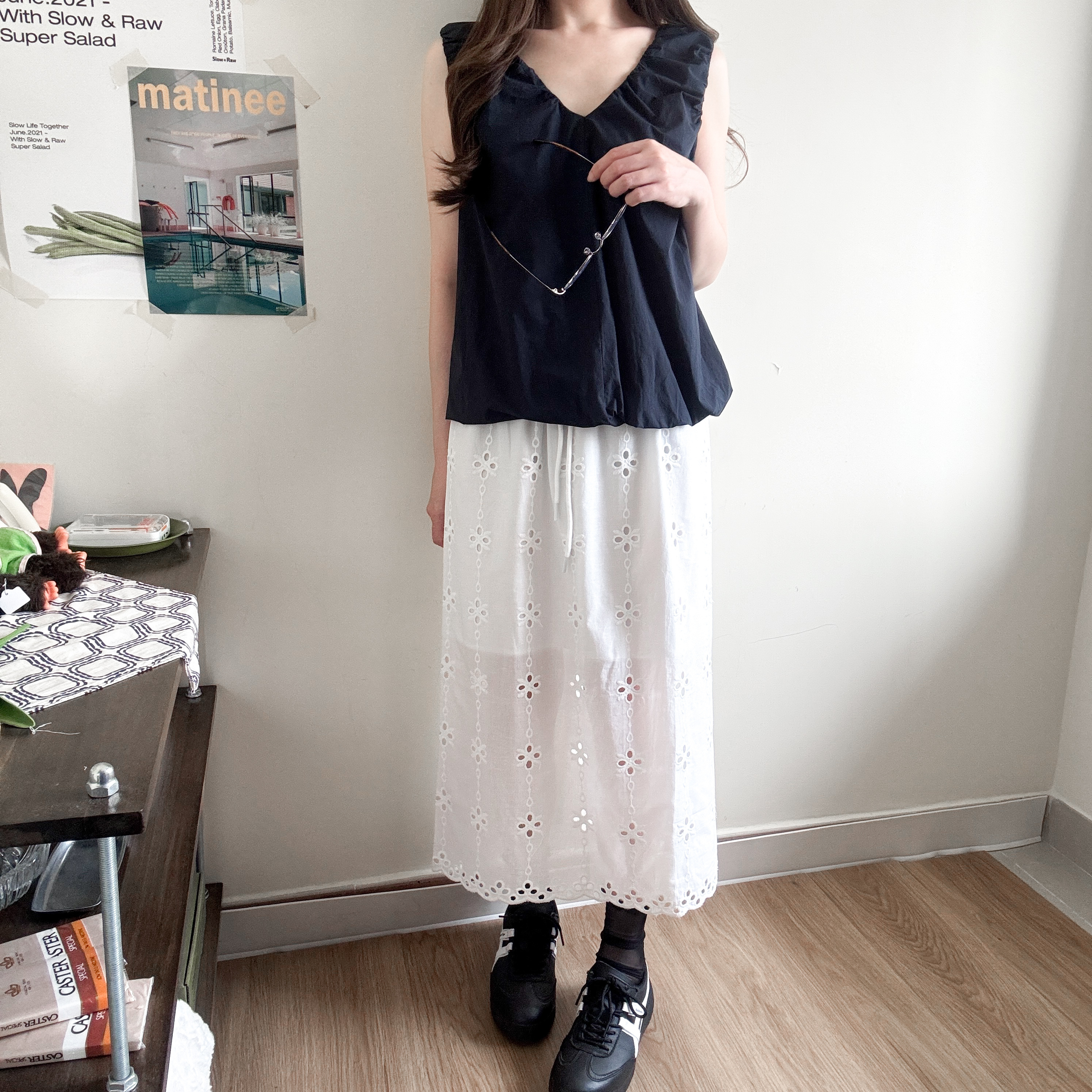 刺繡通花直身裙