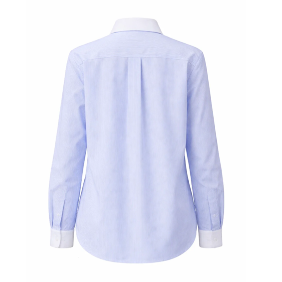 1GL0426-214 [GAALA] May Cotton Shirt Blue Stripes (EU)