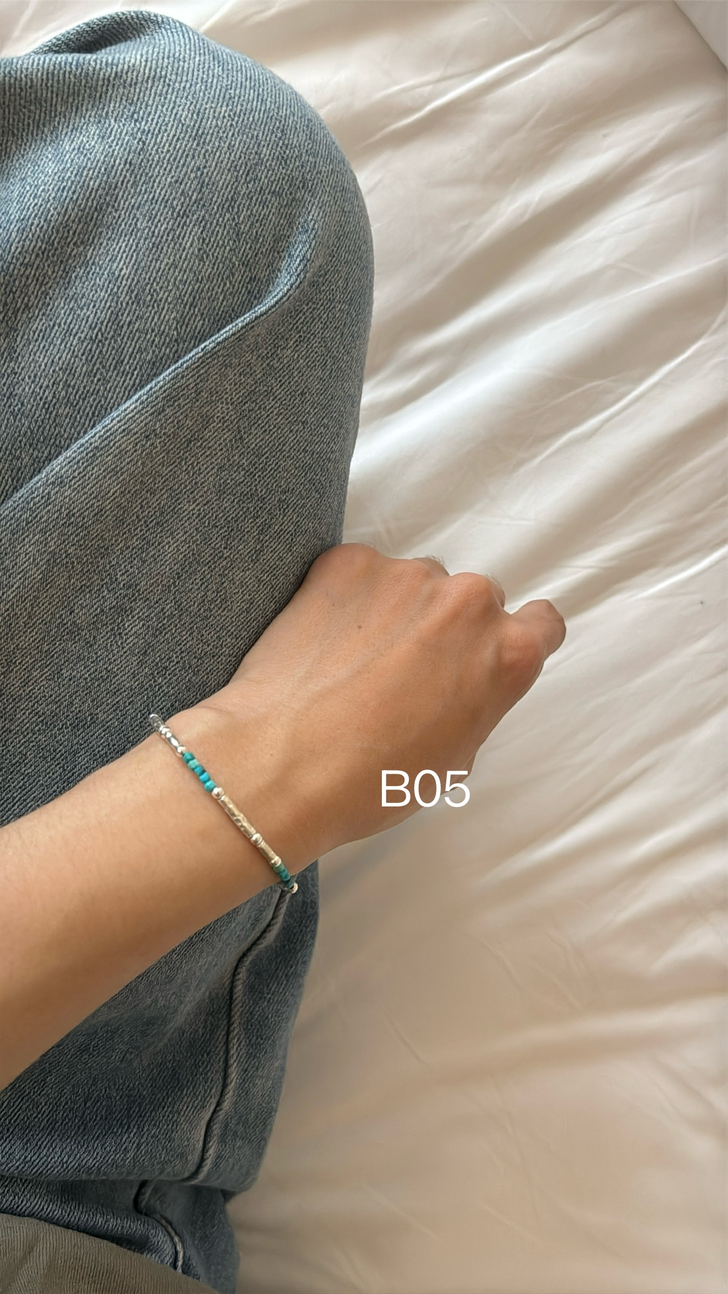 𝗔𝗽𝗿.𝟮𝟳/B05-泰國手工藍綠珠珠手鍊