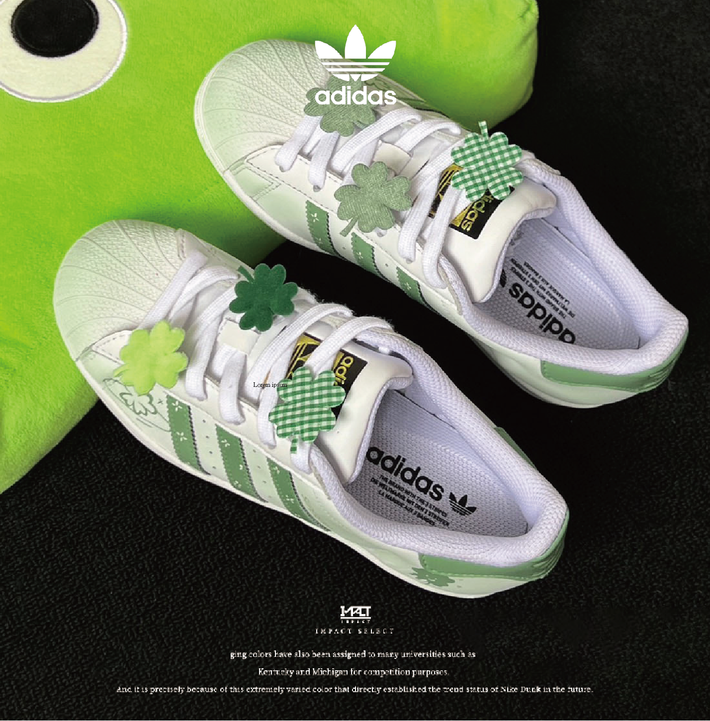 【訂製款】adidas originals SUPERSTAR GS 四葉幸運草