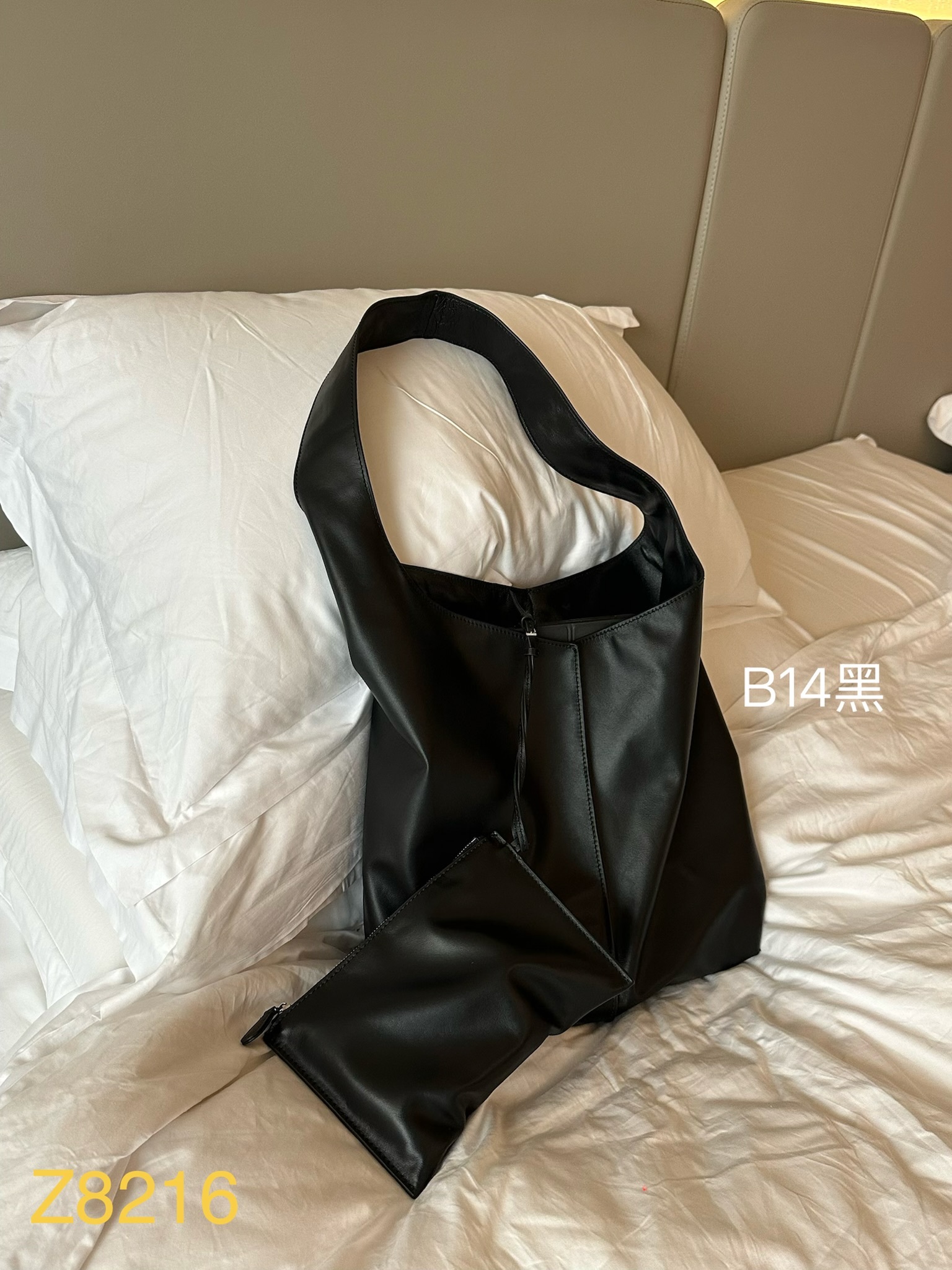 𝗔𝗽𝗿.𝟮𝟳/B14-高級真皮子母包-黑