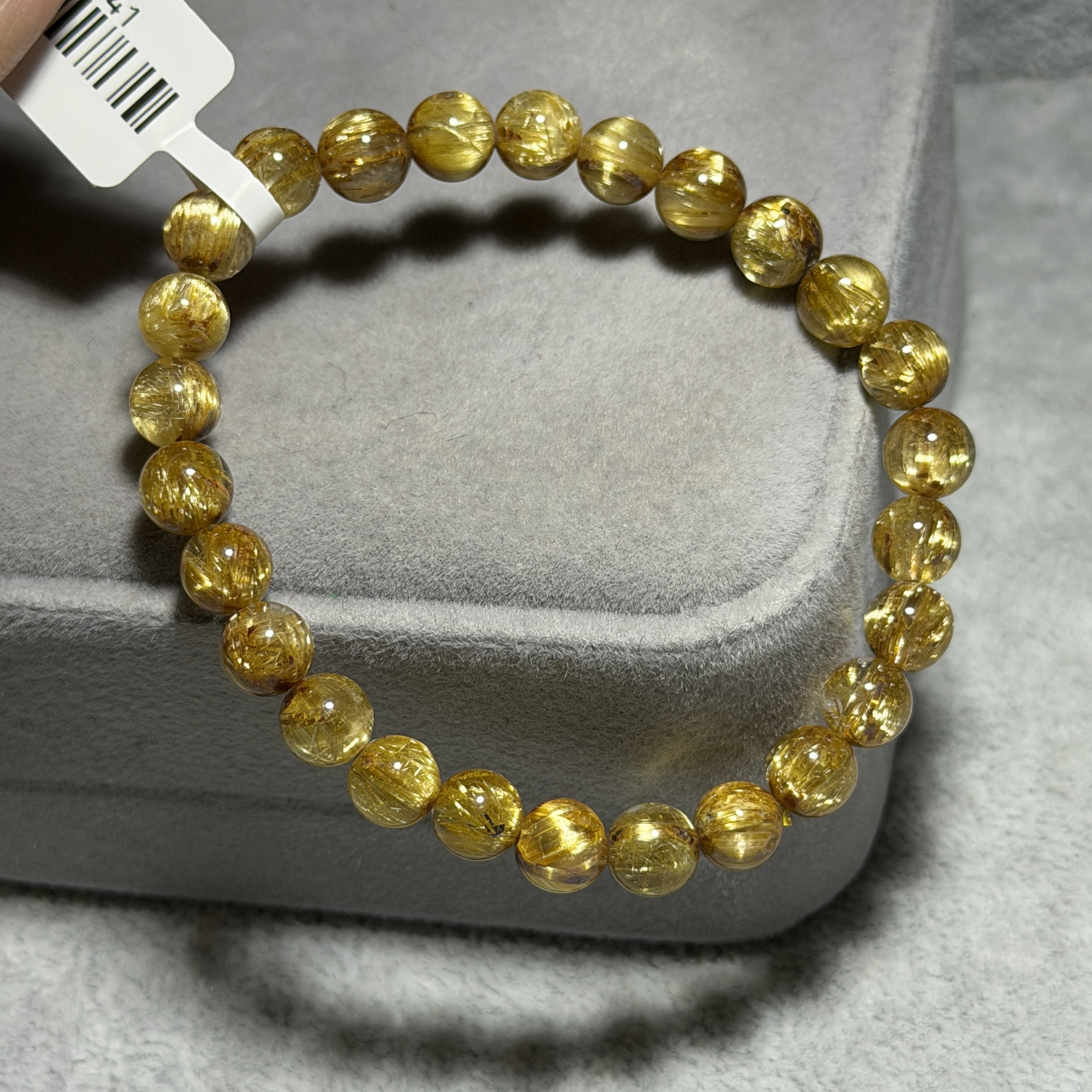 近頂級金鈦晶 約7.3mm AK1741