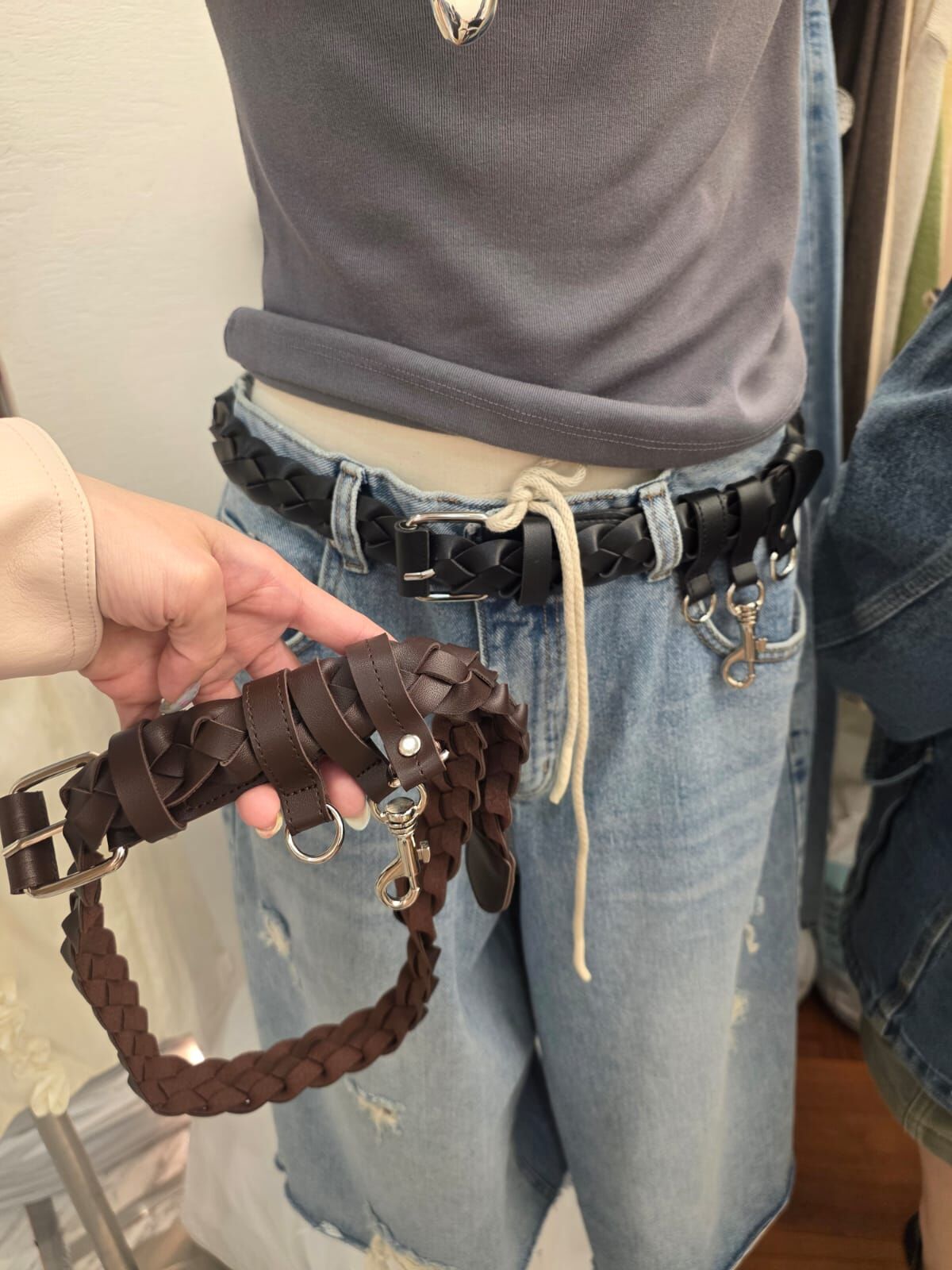 MK6132 編織Y2K風皮帶