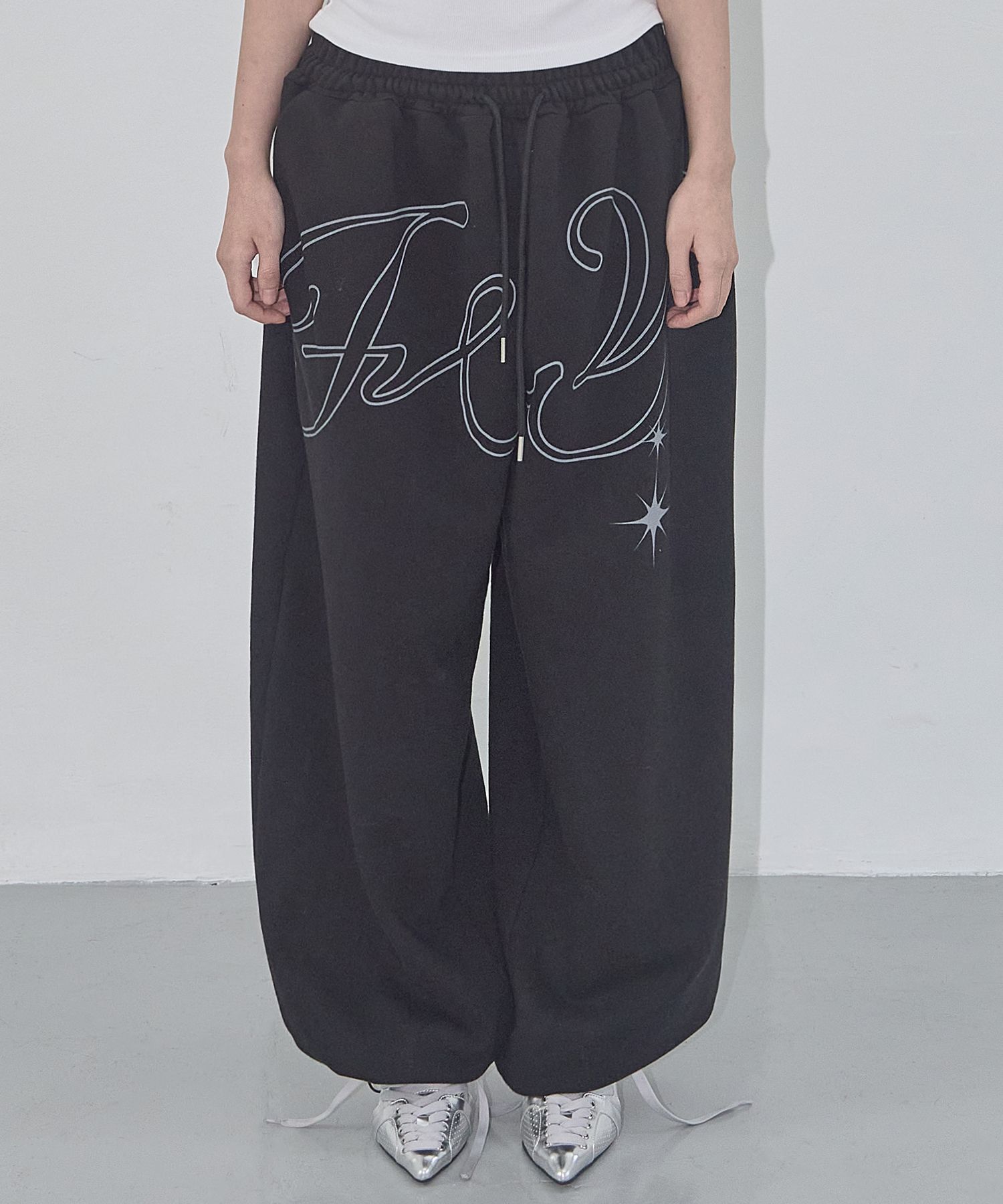 FANCY CLUB 天使復古棉褲 F25QD819BK