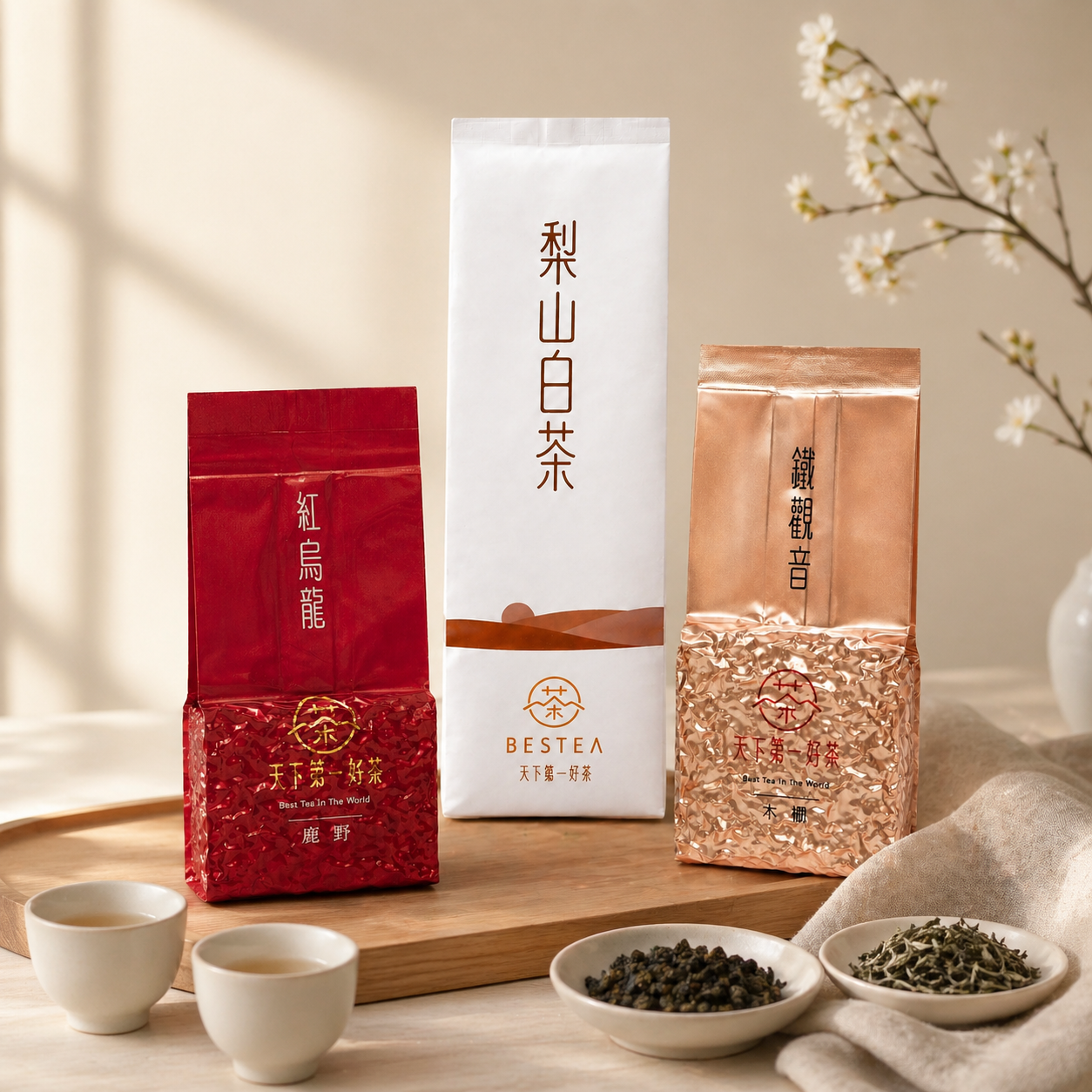 【 新品體驗組 】 梨山白茶 𝙭 鹿野紅烏龍 𝙭 木柵鐵觀音