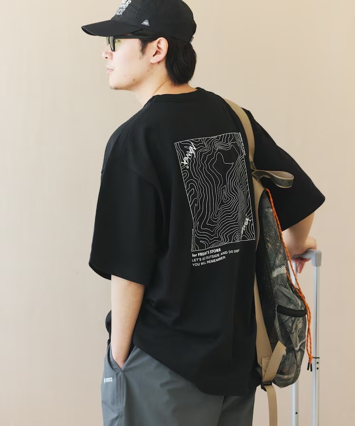 日本 NANGA x Freak's Store 別注 Eco Hybrid Contour Logo Tee