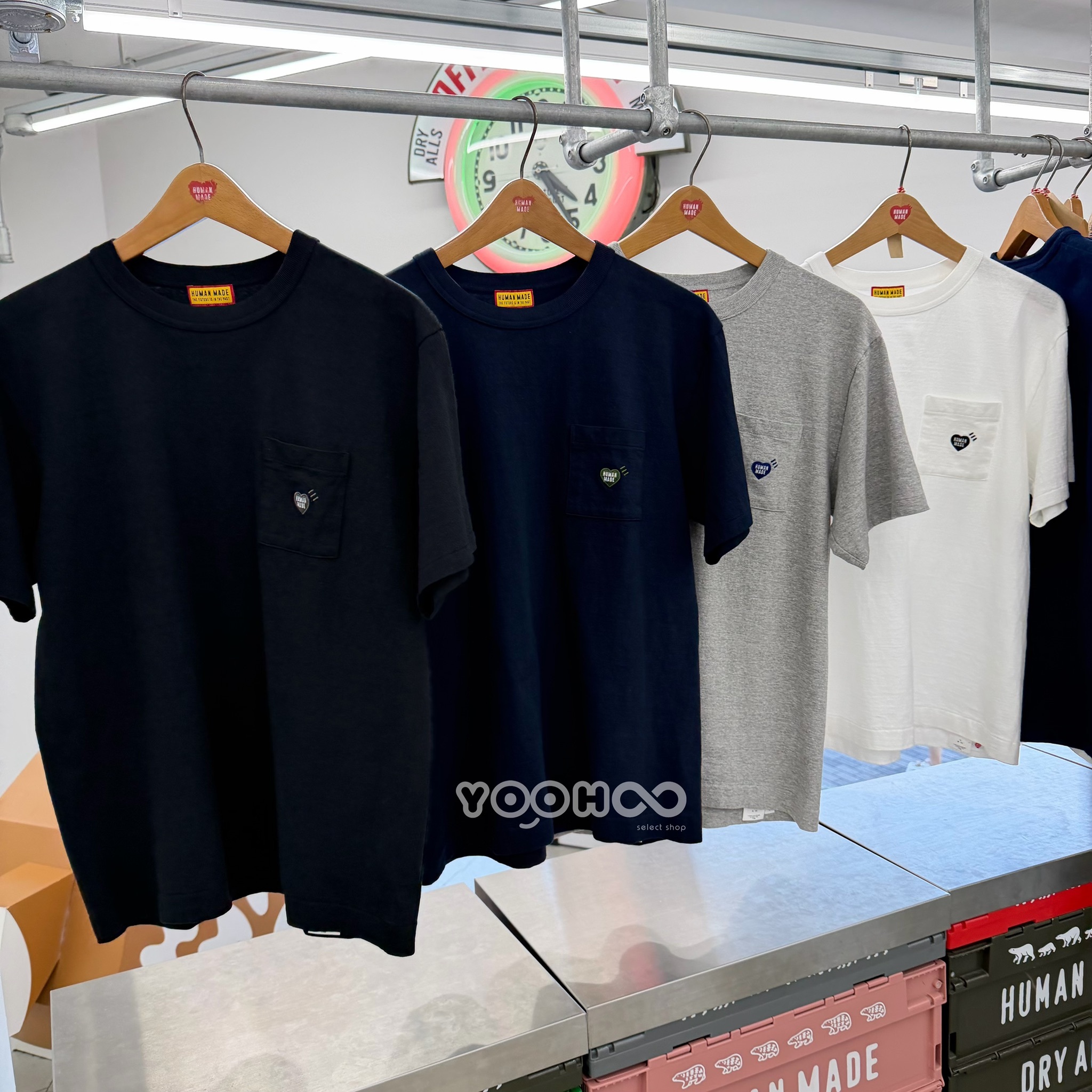 預購┃店鋪限定 日本製 HUMAN MADE HEART POCKET T-SHIRT 愛心 刺繡 口袋 短T