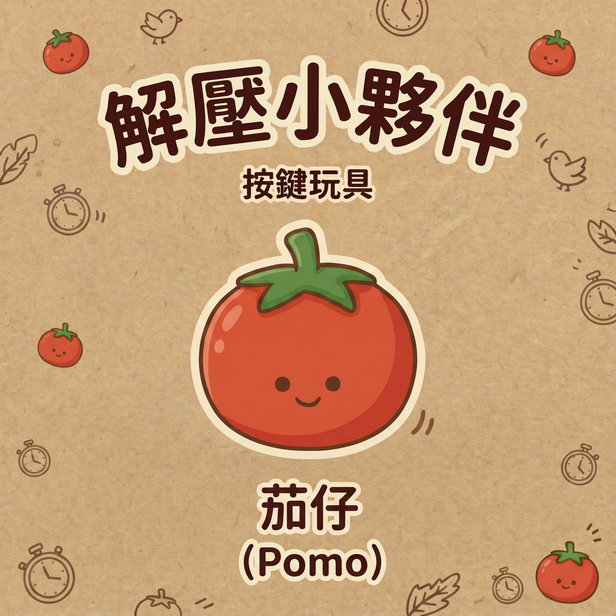 微笑星球 - 茄仔 | 解壓按鍵匙扣