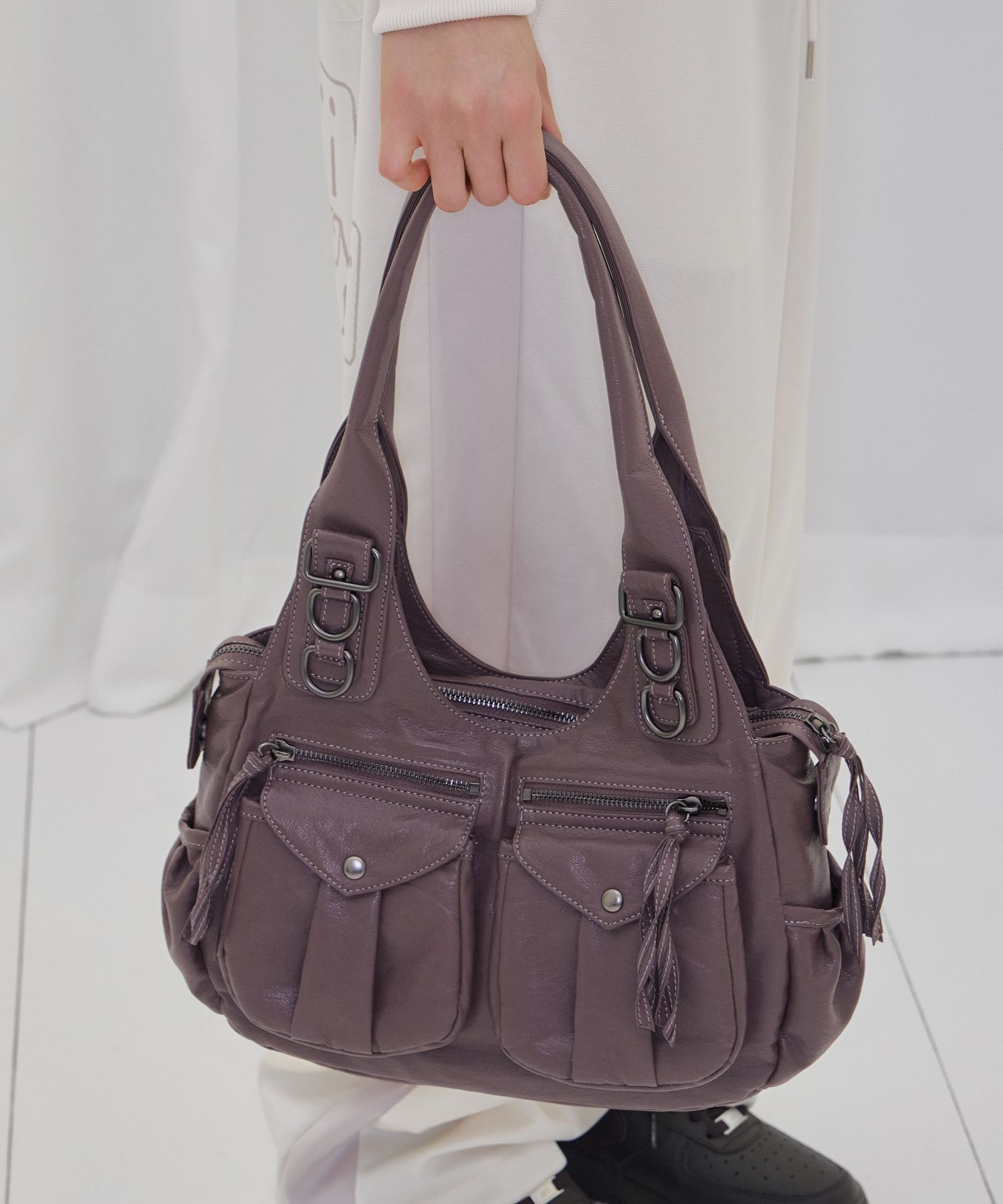 FANCY CLUB Ranma 托特包（紫李色） F26QE983PU