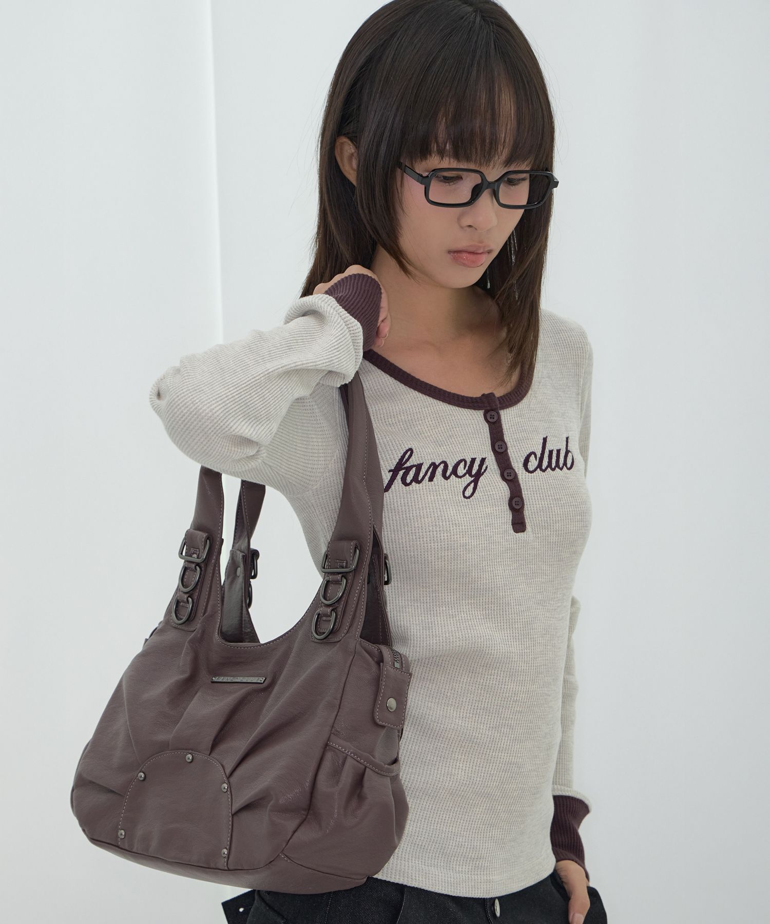 FANCY CLUB Ranma 托特包（紫李色） F26QE983PU