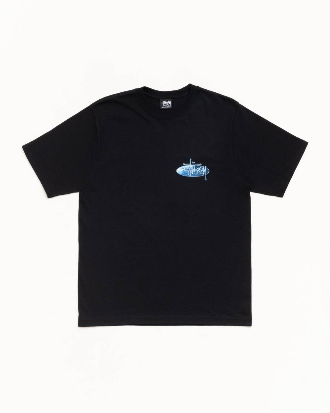 【STUSSY】4月連線更新 液態藍WAVE OVAL TEE