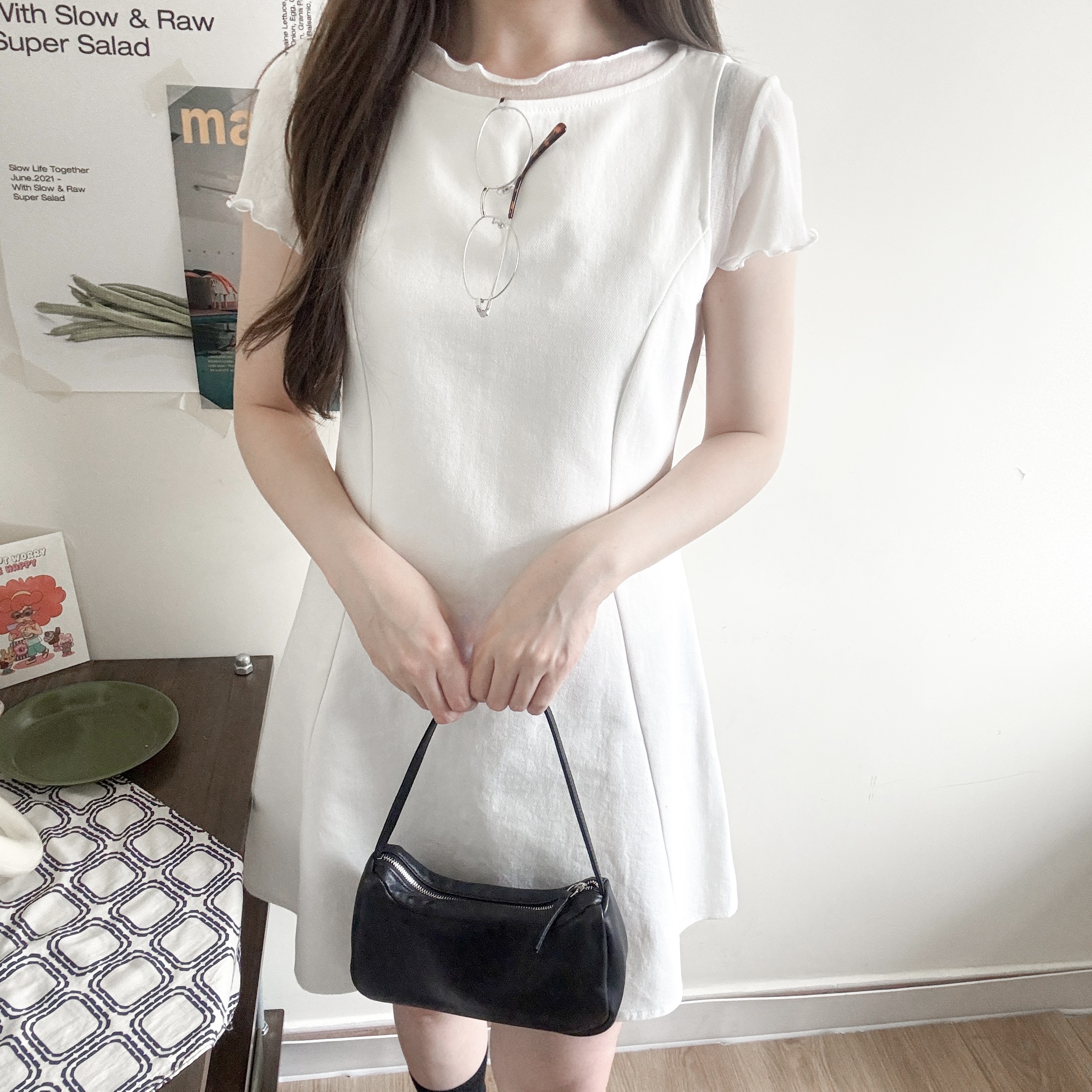 超顯瘦收腰背心裙