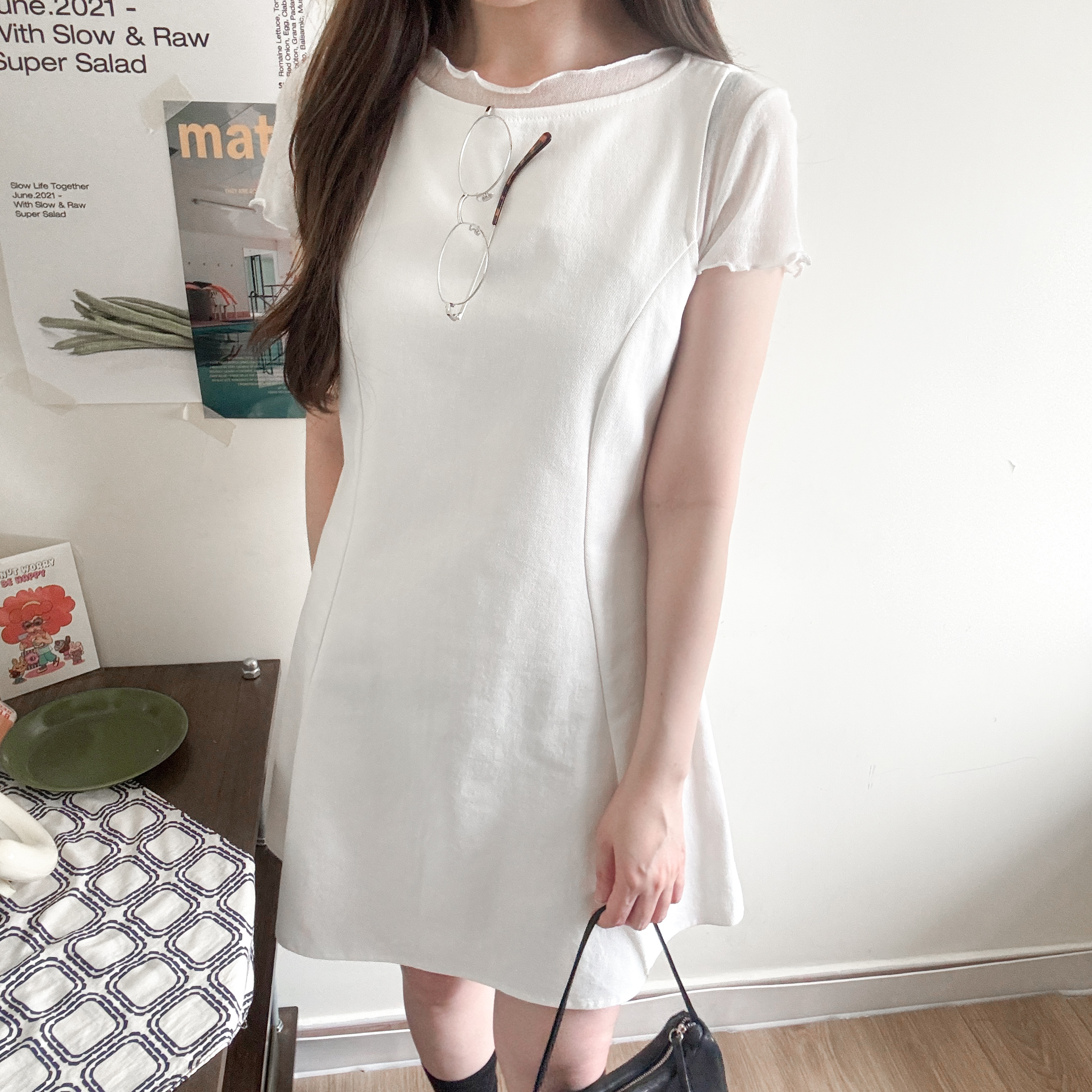 超顯瘦收腰背心裙