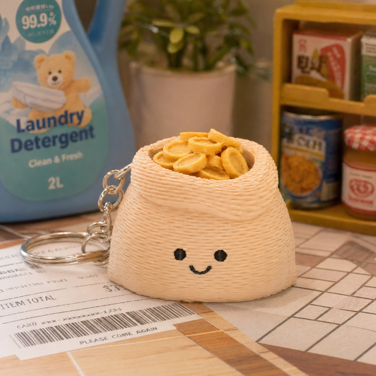 微笑星球 - 荷包袋 | 解壓按鍵匙扣