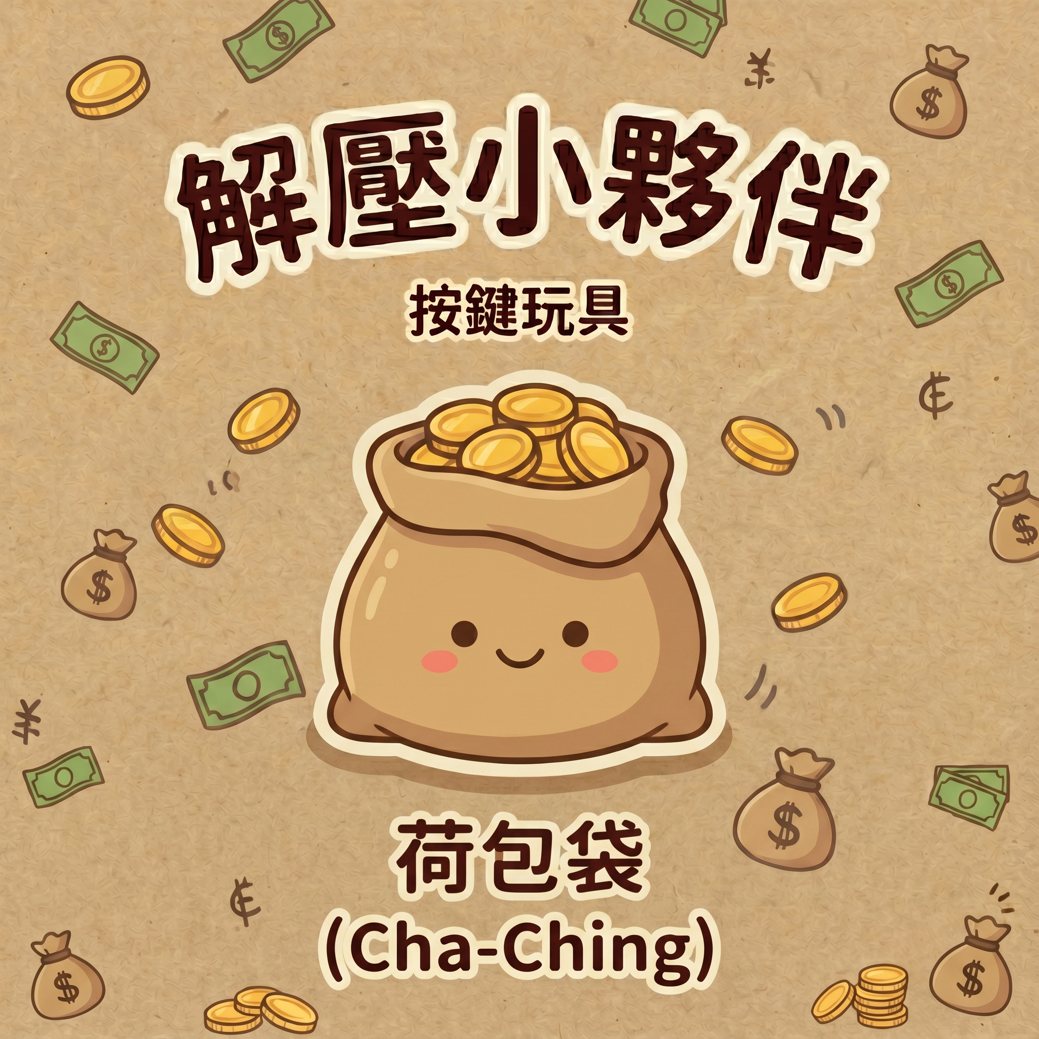 微笑星球 - 荷包袋 | 解壓按鍵匙扣