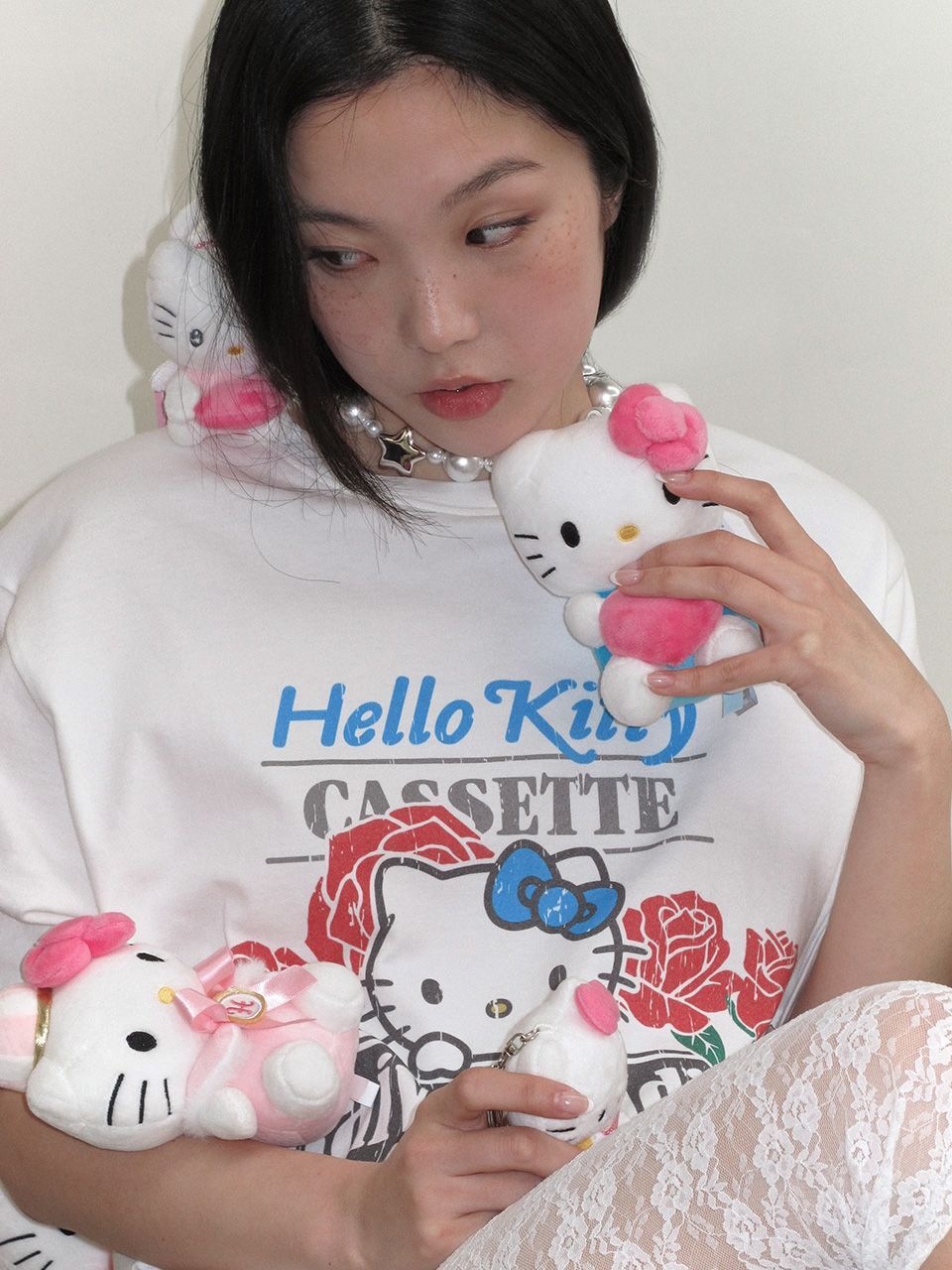 RAIVE x Hello Kitty 玫瑰印花上衣 VW6ME001