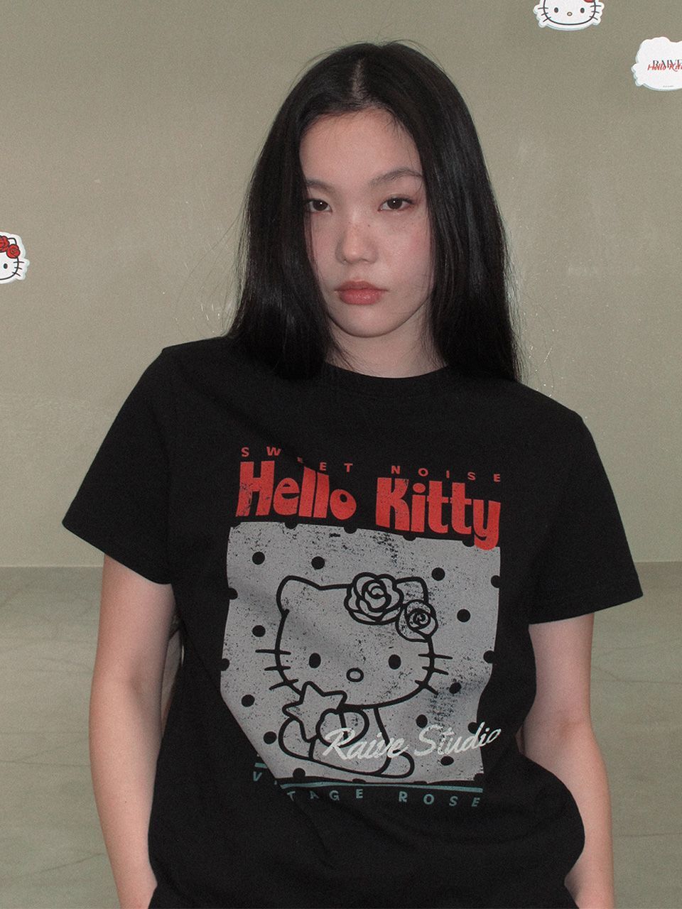 RAIVE x Hello Kitty 圓點印花T恤 VW6ME003