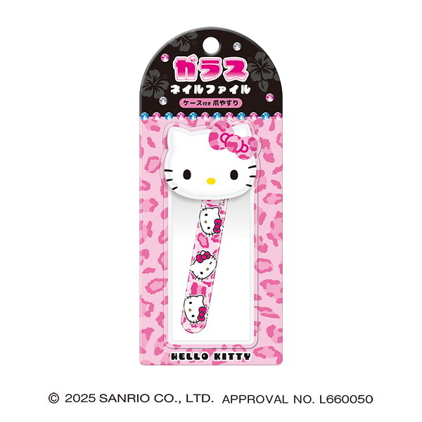 日本 Sanrio  玻璃指甲銼連收納袋