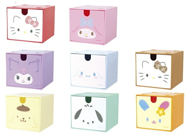日本 Sanrio 可組疊方形收納盒