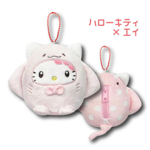 日本 Sanrio 海洋生物造型 公仔匙扣收納包