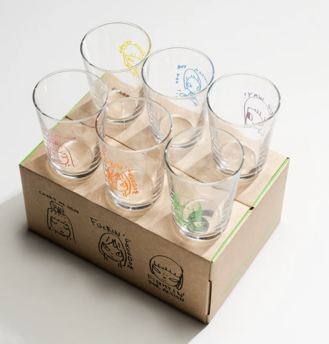 🎏預訂🎏Yoshitomo Nara Set of 6 Glass Cup
