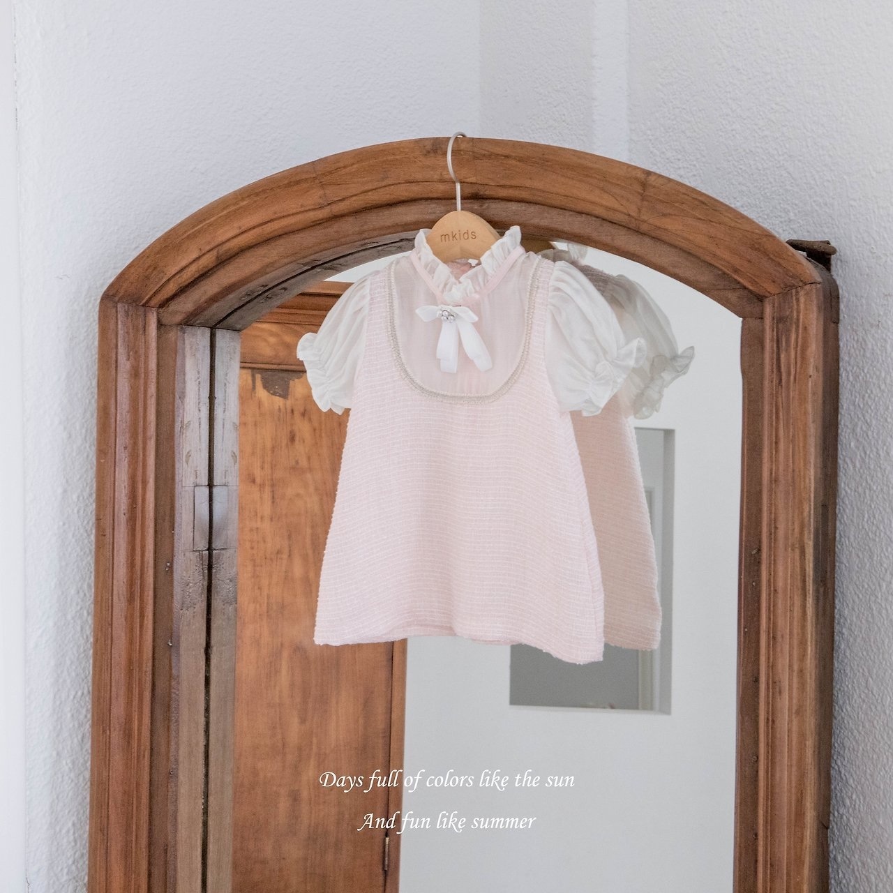 Mkids Coco Tweed One-piece（With Brooch）