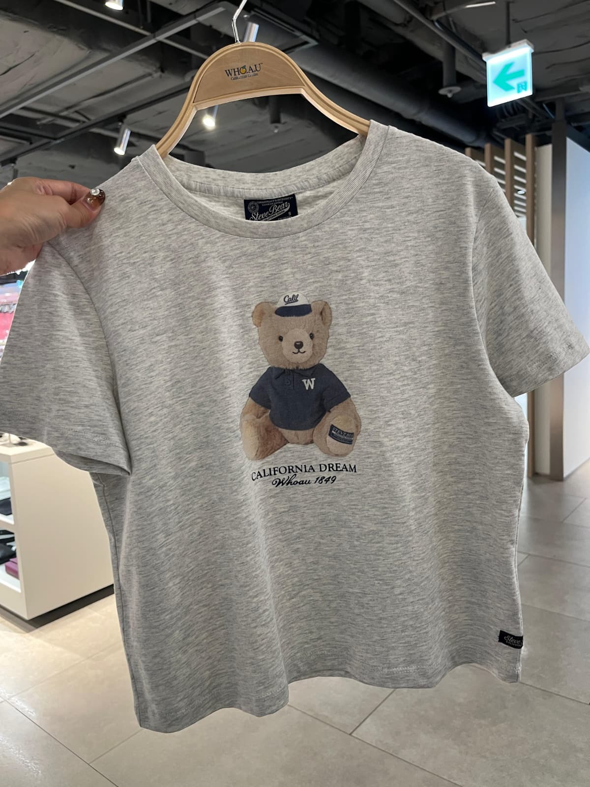 WHO.A.U Bear Crop T-shirt🐻
