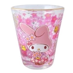 日本 Sanrio 櫻花玻璃清酒杯