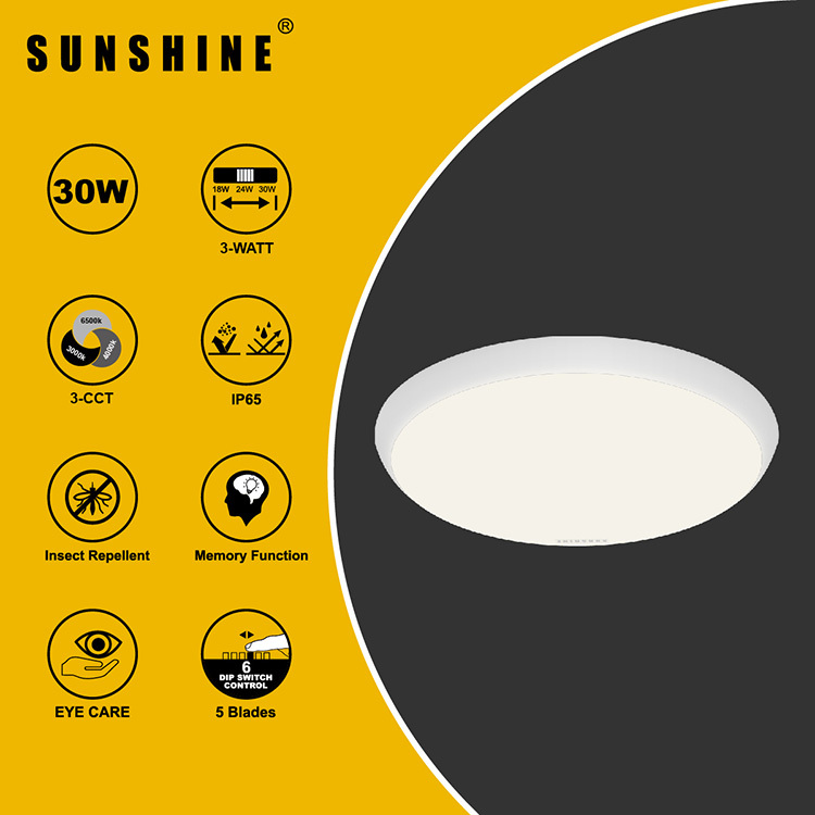 [CLE-T-30W] LED 全能調控吸頂燈 18W+24W+36W 3000K+4000K+6500K IP65