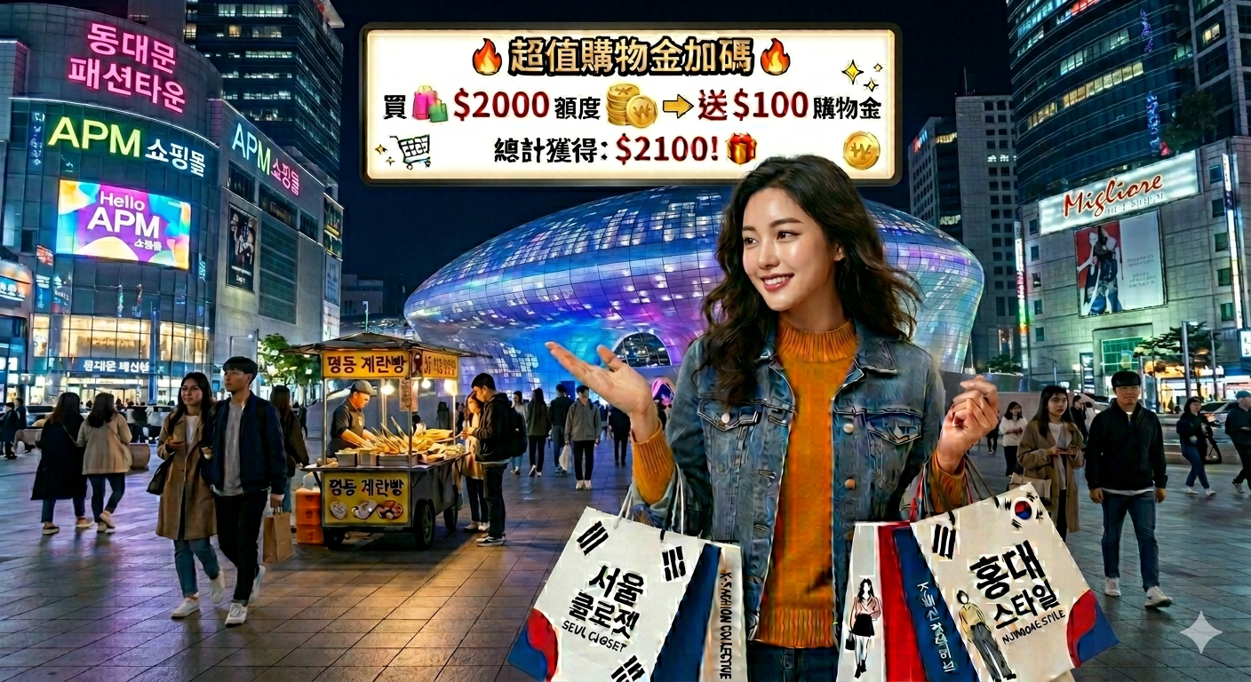 增值 $2000 額度 送$100 購物金 💰總計獲得$2100購物金