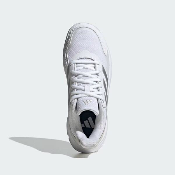 Adidas Courtjam Control 3 W ID2457 女 網球鞋 運動 訓練 緩震 抗扭 穩定 白銀